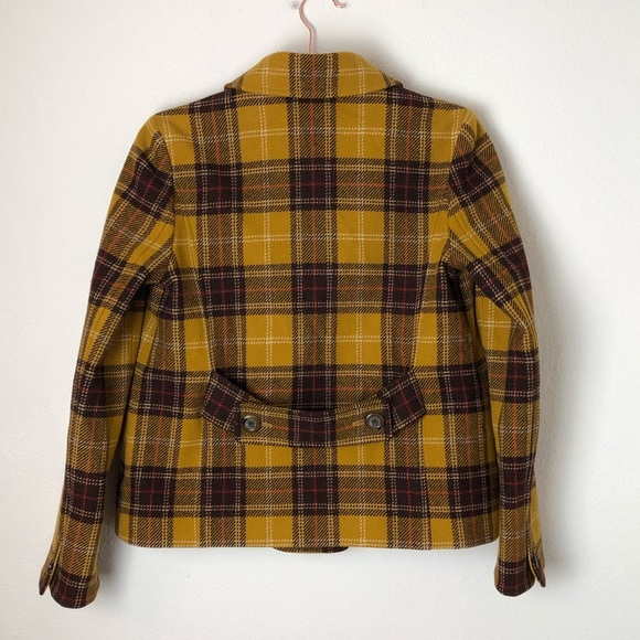 Olive des Olive mustard plaid jacket - Picture 2 of 5